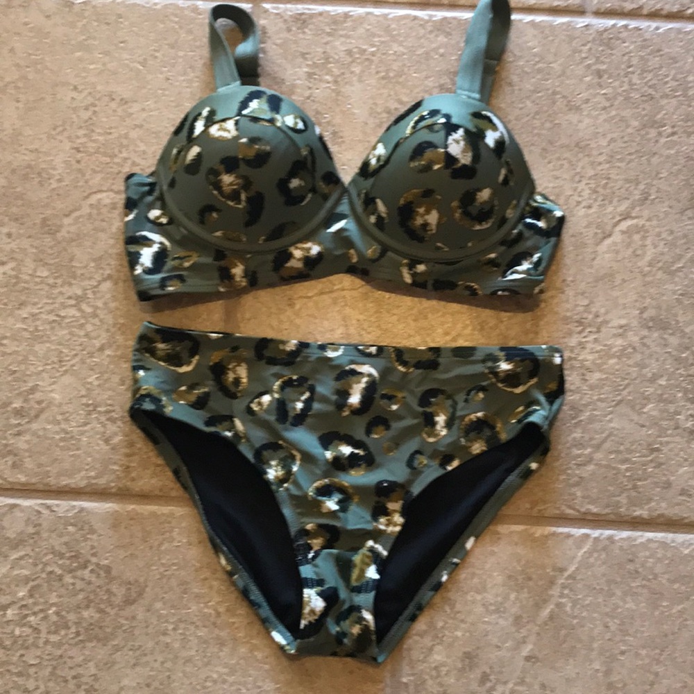 Swimsuits for all. Leopard print bikini set